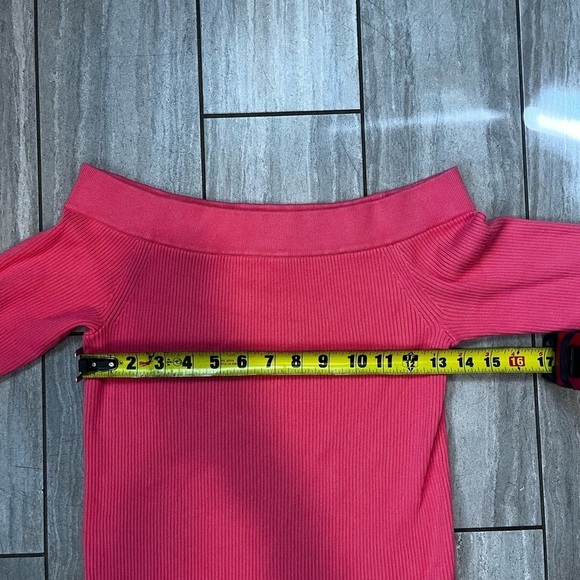 ANTHROPOLOGIE minuet off shoulder ribbed sweater medium - Picture 3 of 5